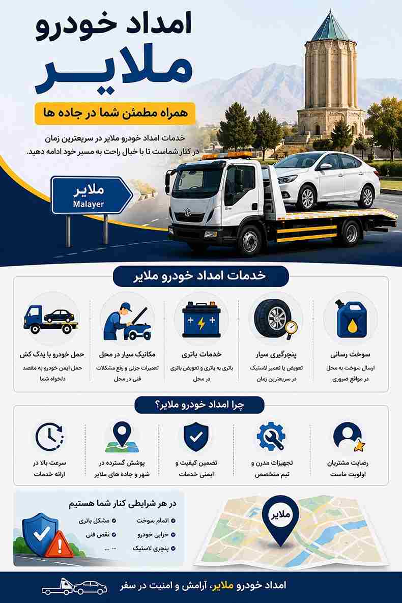 امداد خودرو شبانه روزی ملایر